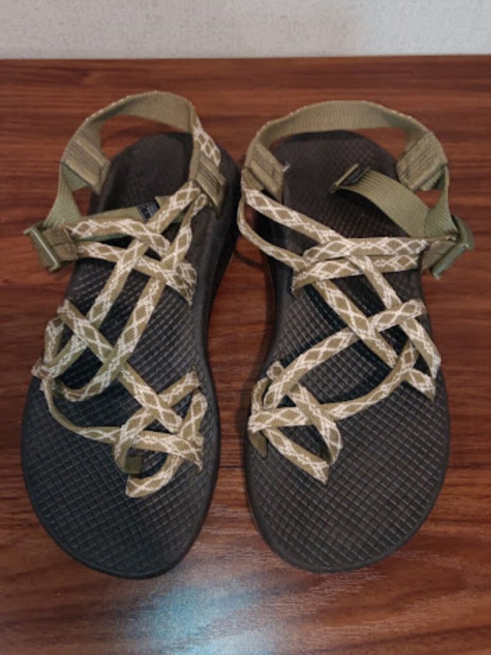 Chaco Women’s Size 9 Sandals ZX/2 Cloud Sport Olive Green Webbing Double Strap